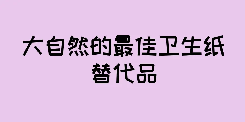 大自然的最佳卫生纸替代品
