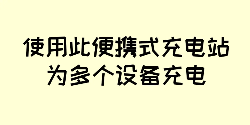 使用此便携式充电站为多个设备充电