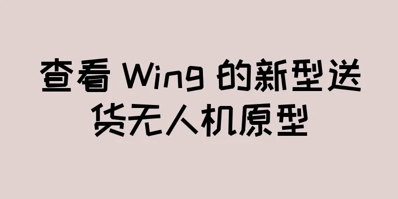 查看 Wing 的新型送货无人机原型