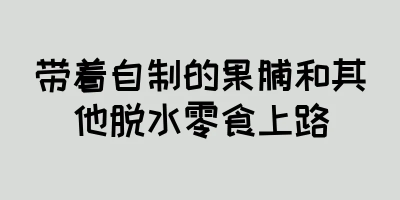 带着自制的果脯和其他脱水零食上路
