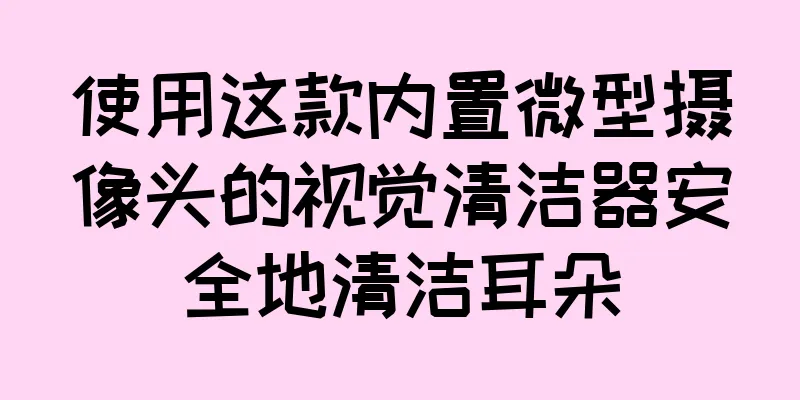 使用这款内置微型摄像头的视觉清洁器安全地清洁耳朵