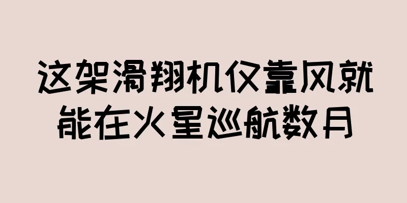 这架滑翔机仅靠风就能在火星巡航数月