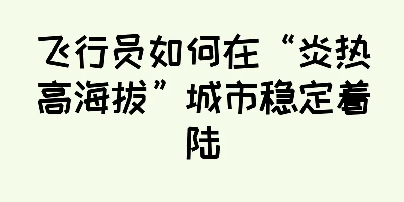 飞行员如何在“炎热高海拔”城市稳定着陆