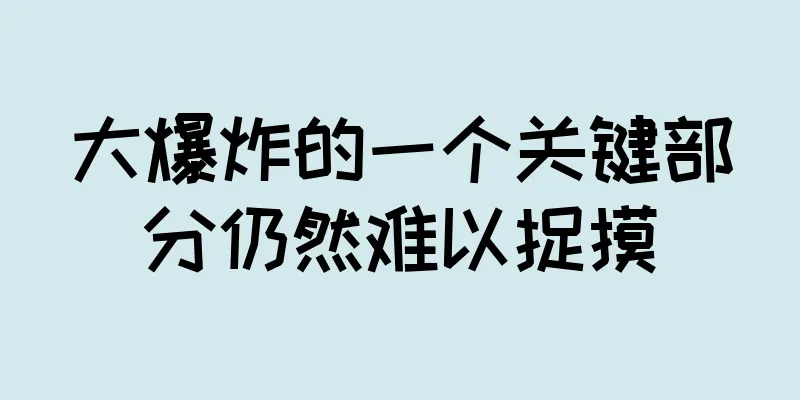大爆炸的一个关键部分仍然难以捉摸