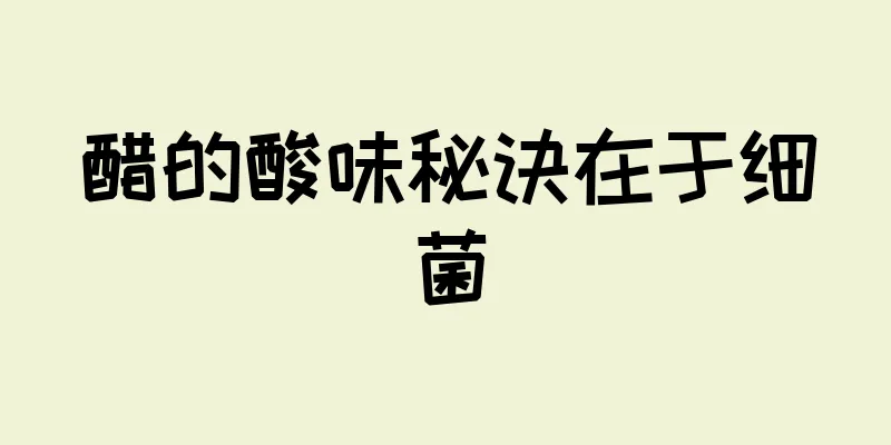 醋的酸味秘诀在于细菌