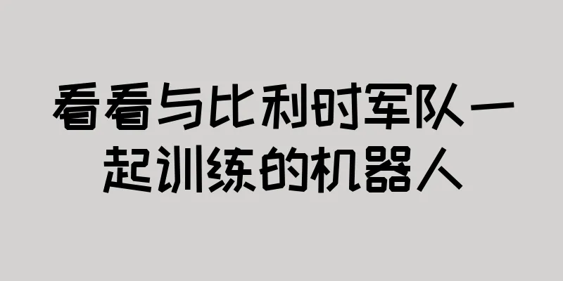 看看与比利时军队一起训练的机器人