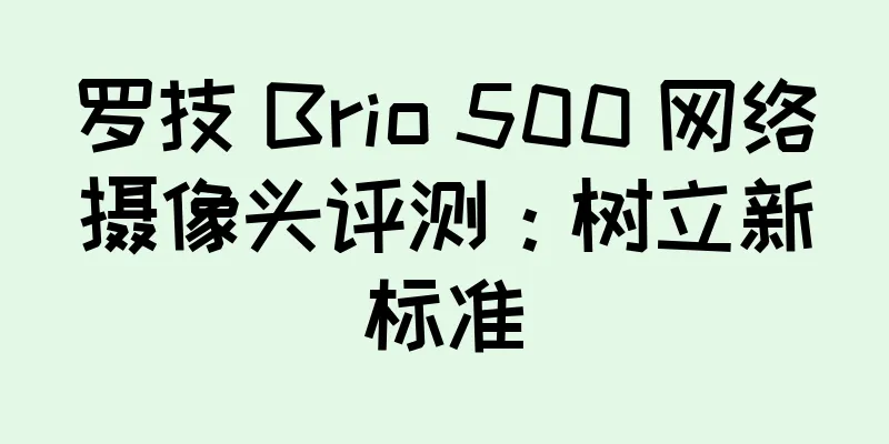 罗技 Brio 500 网络摄像头评测：树立新标准