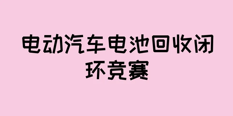 电动汽车电池回收闭环竞赛