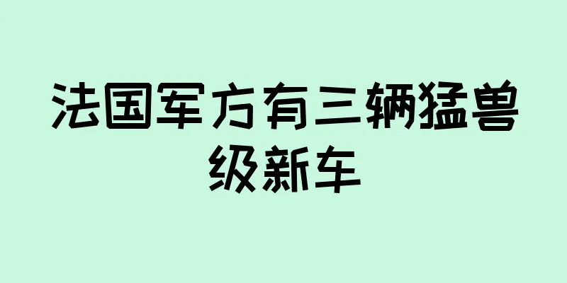 法国军方有三辆猛兽级新车