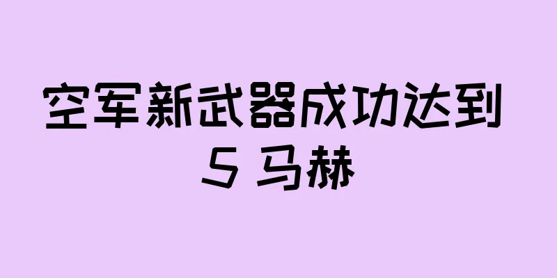 空军新武器成功达到 5 马赫