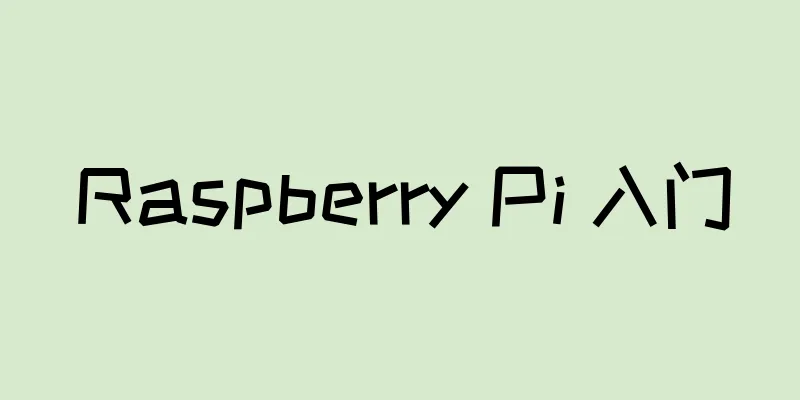 Raspberry Pi 入门