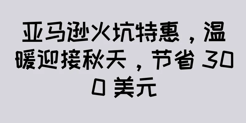 亚马逊火坑特惠，温暖迎接秋天，节省 300 美元