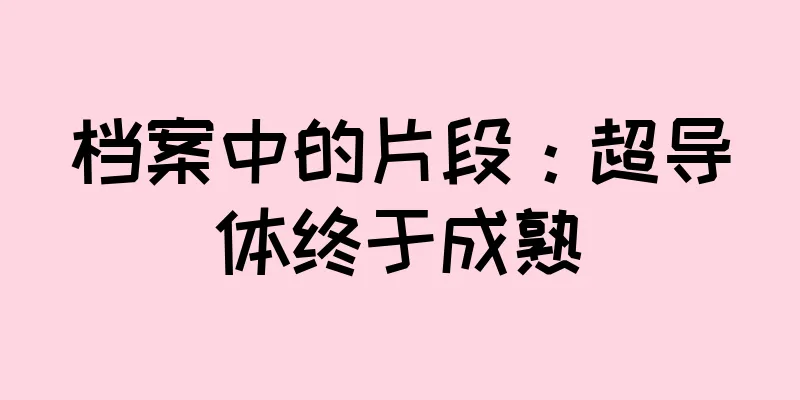 档案中的片段：超导体终于成熟