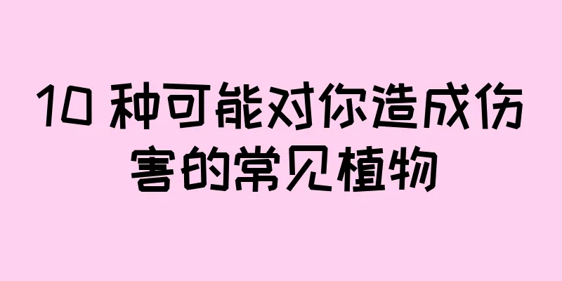 10 种可能对你造成伤害的常见植物
