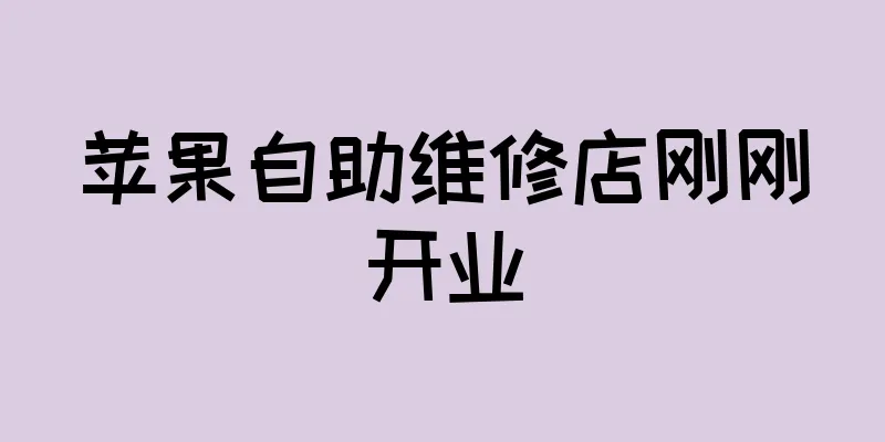 苹果自助维修店刚刚开业