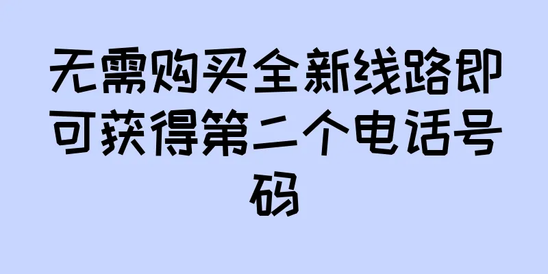 无需购买全新线路即可获得第二个电话号码