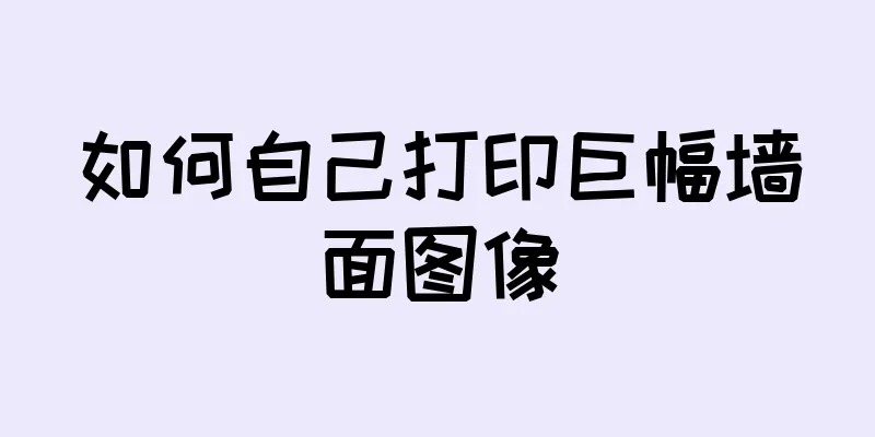 如何自己打印巨幅墙面图像