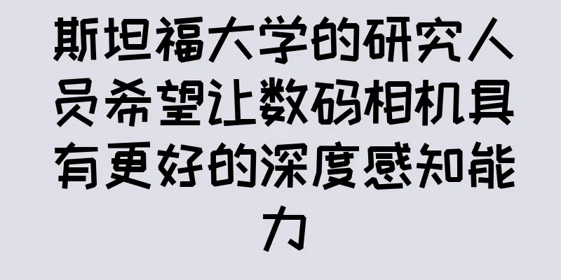 斯坦福大学的研究人员希望让数码相机具有更好的深度感知能力