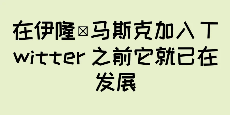 在伊隆·马斯克加入 Twitter 之前它就已在发展