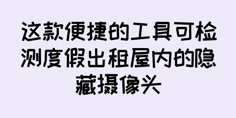 这款便捷的工具可检测度假出租屋内的隐藏摄像头