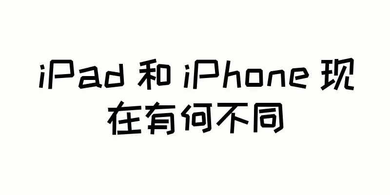 iPad 和 iPhone 现在有何不同