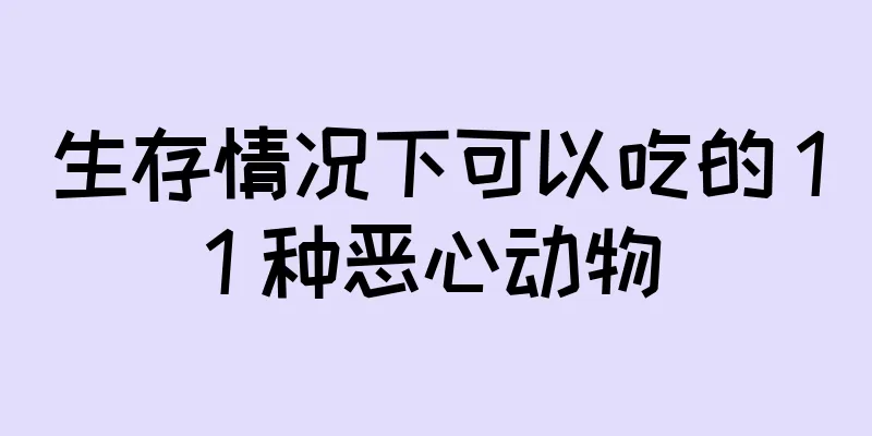 生存情况下可以吃的 11 种恶心动物