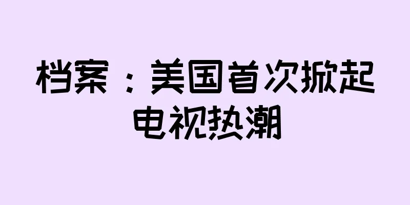 档案：美国首次掀起电视热潮