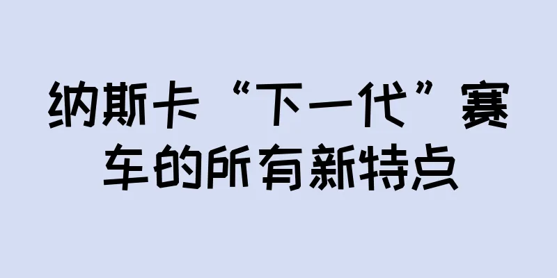 纳斯卡“下一代”赛车的所有新特点