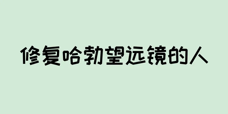 修复哈勃望远镜的人