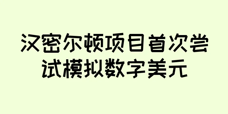 汉密尔顿项目首次尝试模拟数字美元
