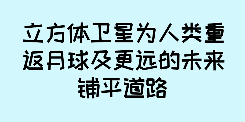 立方体卫星为人类重返月球及更远的未来铺平道路