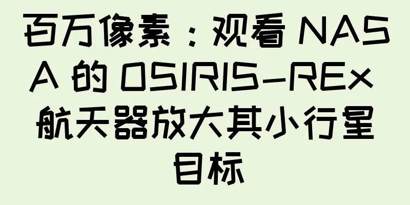 百万像素：观看 NASA 的 OSIRIS-REx 航天器放大其小行星目标