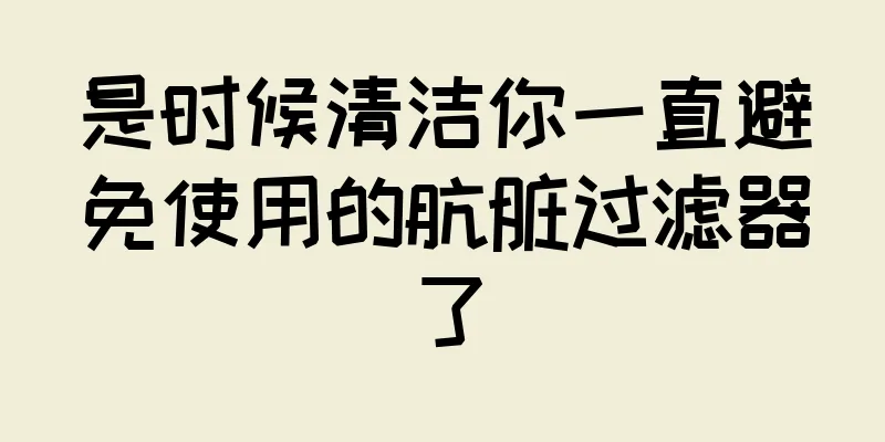是时候清洁你一直避免使用的肮脏过滤器了