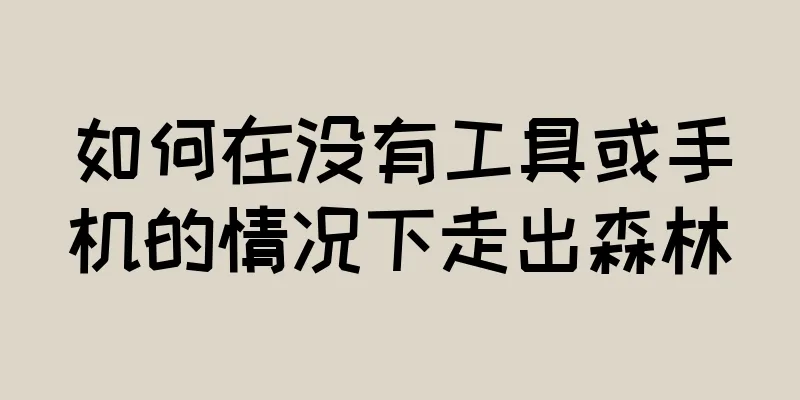 如何在没有工具或手机的情况下走出森林