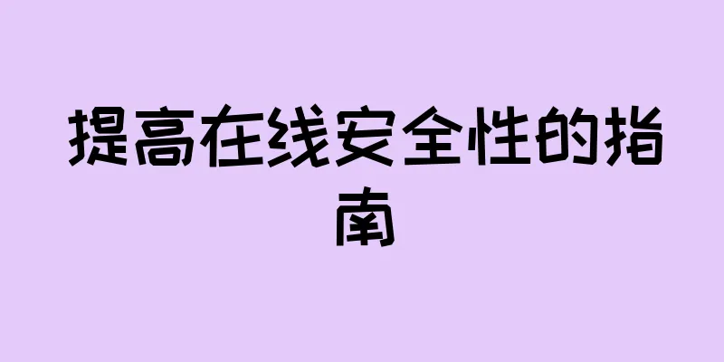 提高在线安全性的指南