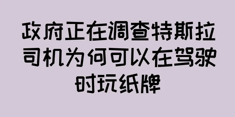 政府正在调查特斯拉司机为何可以在驾驶时玩纸牌