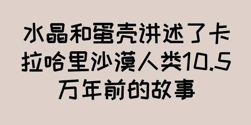 水晶和蛋壳讲述了卡拉哈里沙漠人类10.5万年前的故事