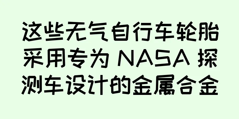 这些无气自行车轮胎采用专为 NASA 探测车设计的金属合金