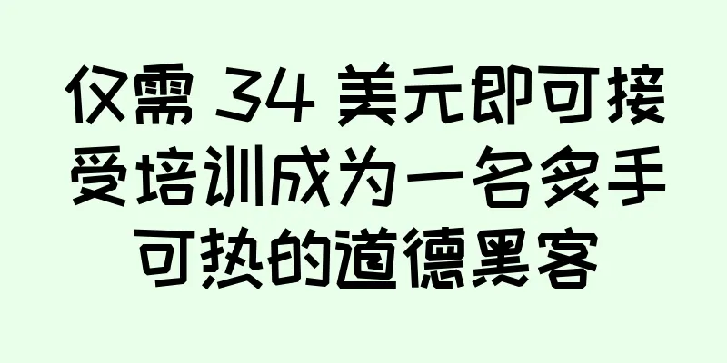 仅需 34 美元即可接受培训成为一名炙手可热的道德黑客