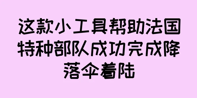 这款小工具帮助法国特种部队成功完成降落伞着陆