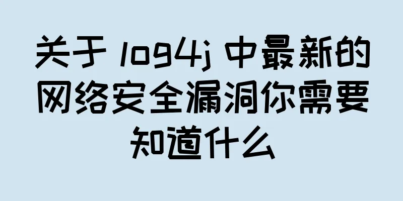 关于 log4j 中最新的网络安全漏洞你需要知道什么