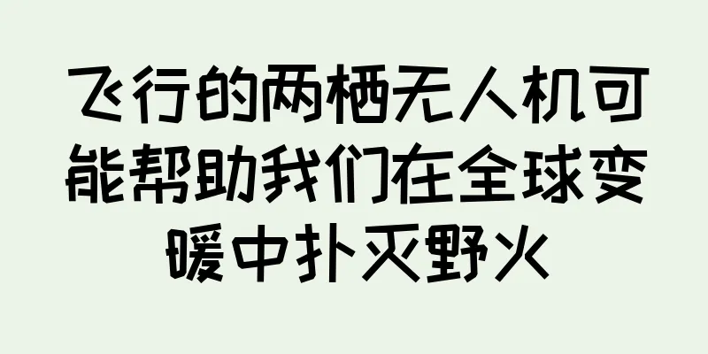 飞行的两栖无人机可能帮助我们在全球变暖中扑灭野火