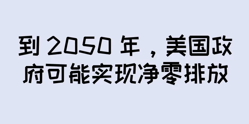 到 2050 年，美国政府可能实现净零排放