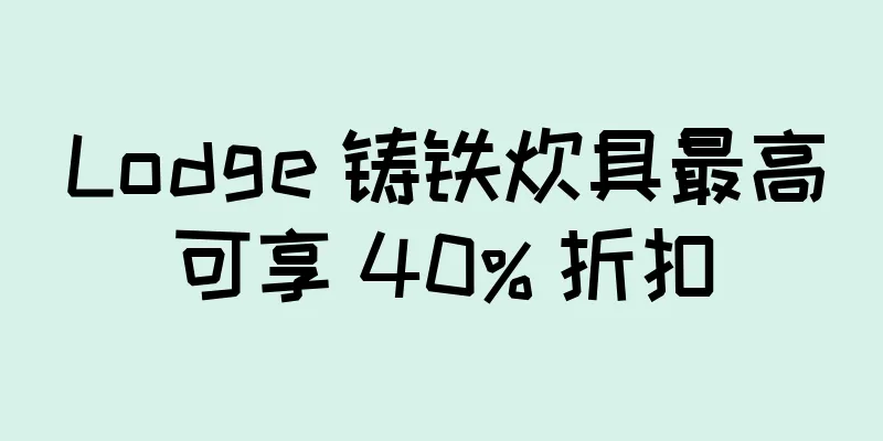 Lodge 铸铁炊具最高可享 40% 折扣