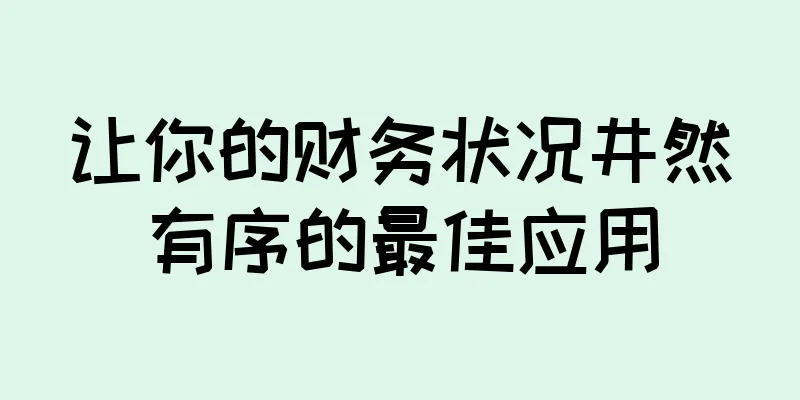 让你的财务状况井然有序的最佳应用