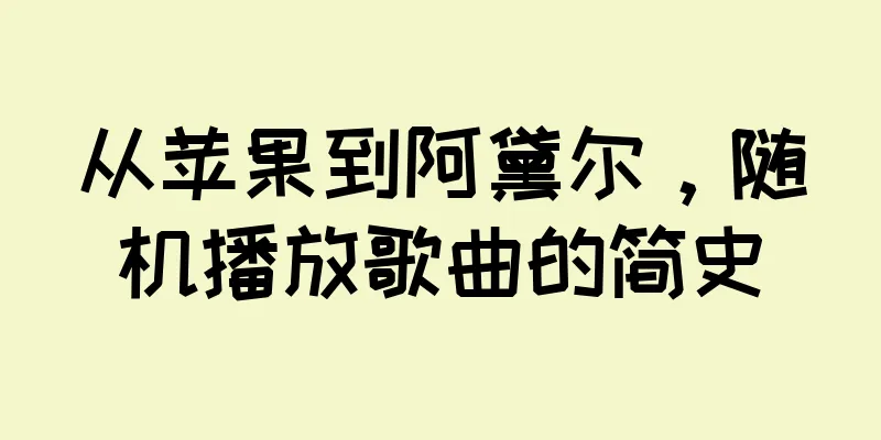 从苹果到阿黛尔，随机播放歌曲的简史