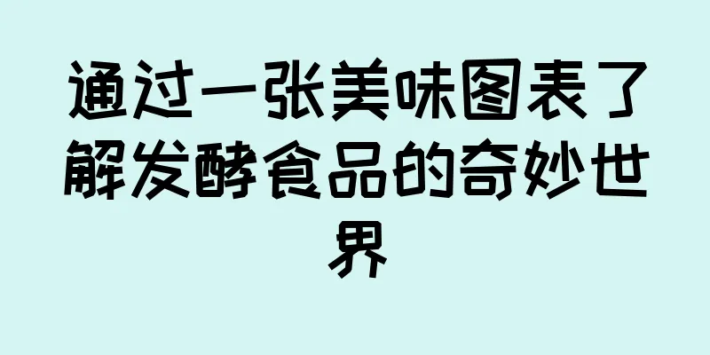通过一张美味图表了解发酵食品的奇妙世界