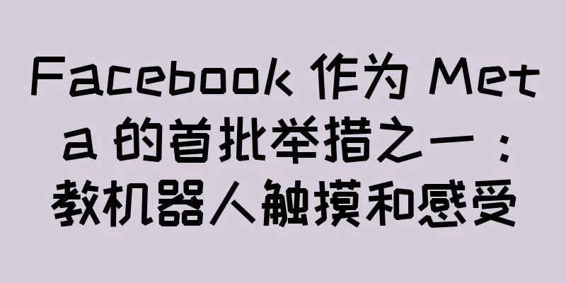 Facebook 作为 Meta 的首批举措之一：教机器人触摸和感受