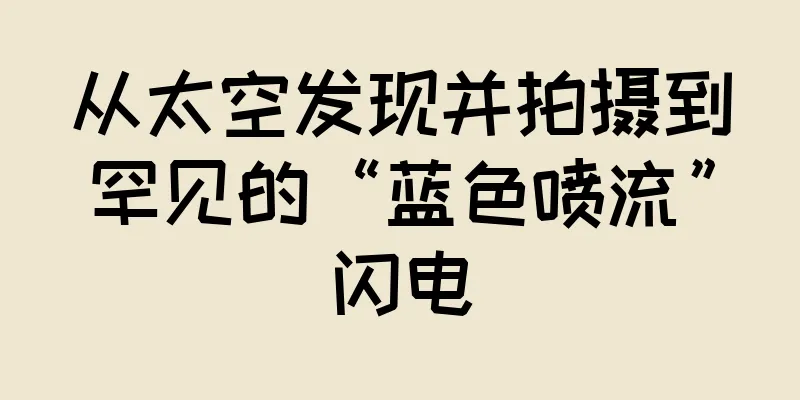 从太空发现并拍摄到罕见的“蓝色喷流”闪电