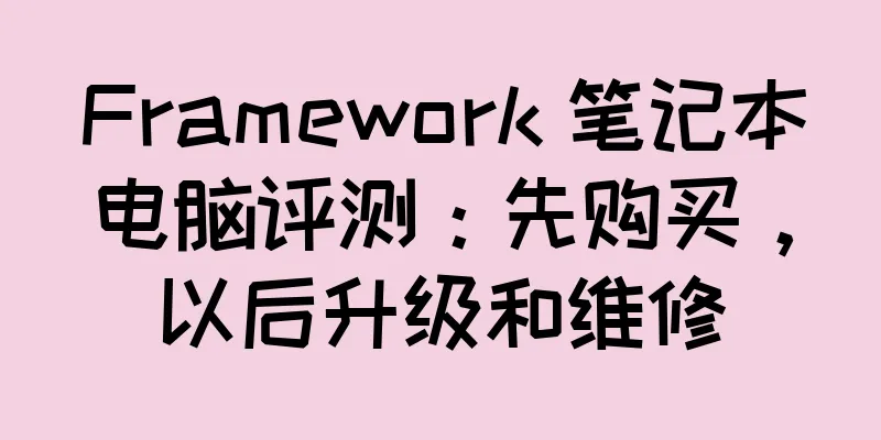 Framework 笔记本电脑评测：先购买，以后升级和维修